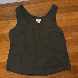 UpWest Women's Organic Cotton Dark Green Tank Top
